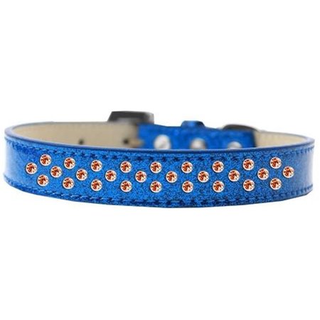 UNCONDITIONAL LOVE Sprinkles Ice Cream Orange Crystals Dog CollarBlue Size 14 UN784167